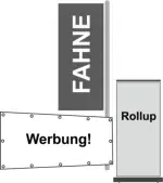 Fahnen Banner und Rollups